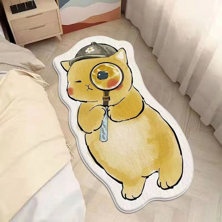 Cartoon Cat-Shaped Area Rug Kalsten