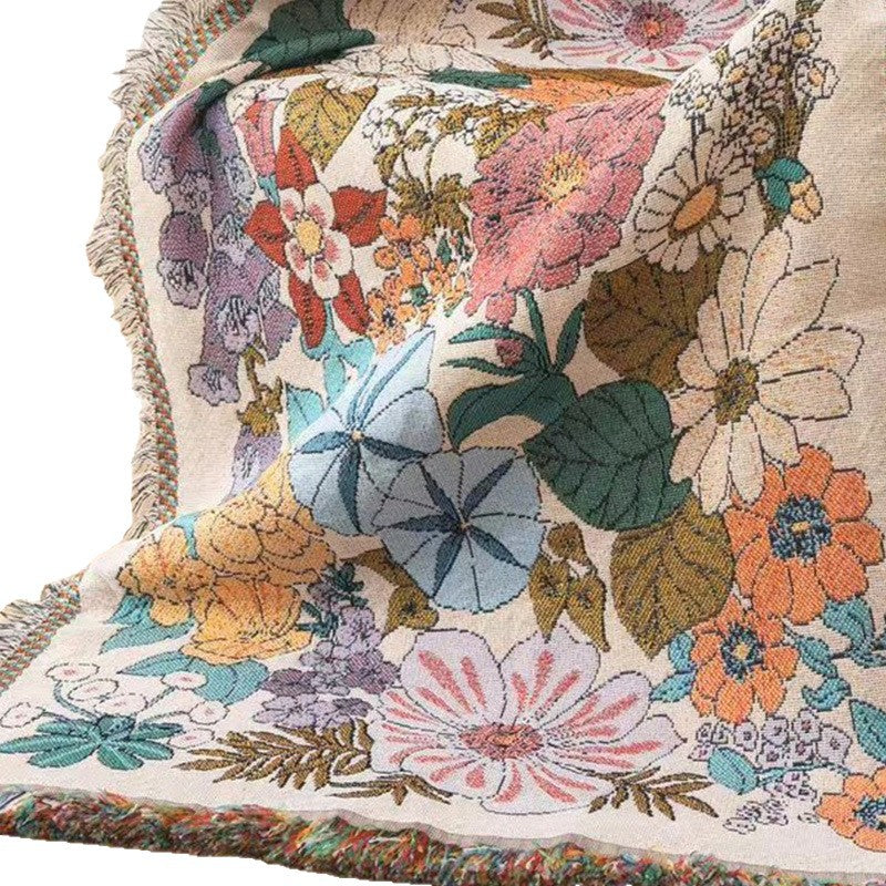 Floral Art Throw Blanket