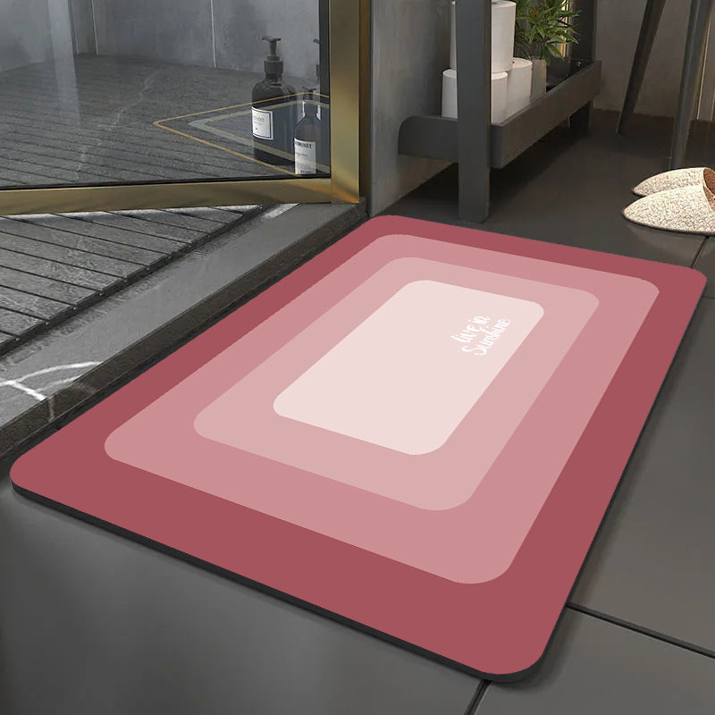 Modern Layered Bathroom Mat Kalsten