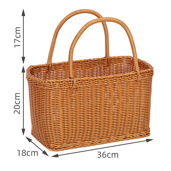 Elegant Woven Picnic Basket Kalsten
