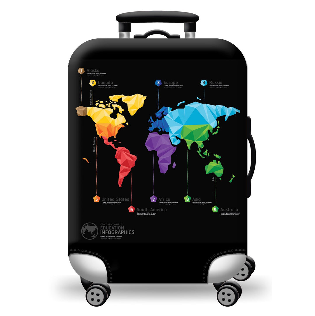 Hard Shell Luggage with Earth Design Kalsten