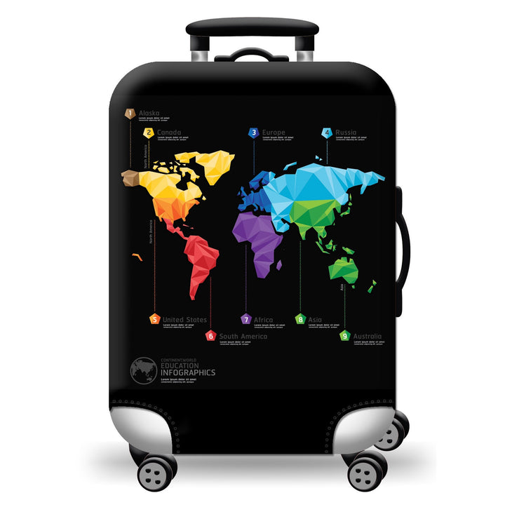 Hard Shell Luggage with Earth Design Kalsten