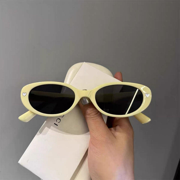 Fashionable Cat-Eye Sunglasses with Hearts Kalsten