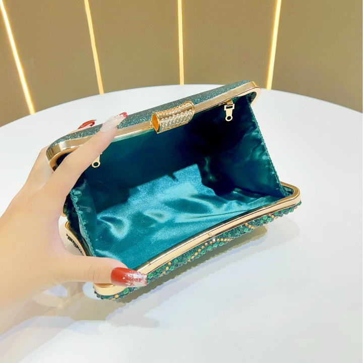 Sparkling Rhinestone Evening Clutch