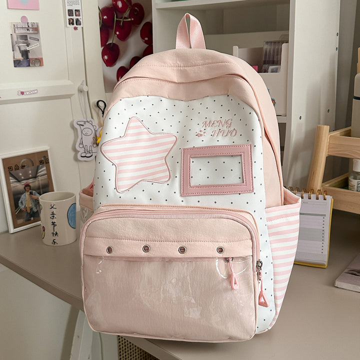 Trendy Star-Embellished Backpack Kalsten