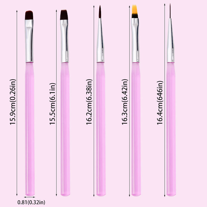 Professional Nail Art Detail Brush Set Kalsten