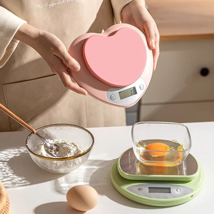 Heart-Shaped Kitchen Measuring Scale