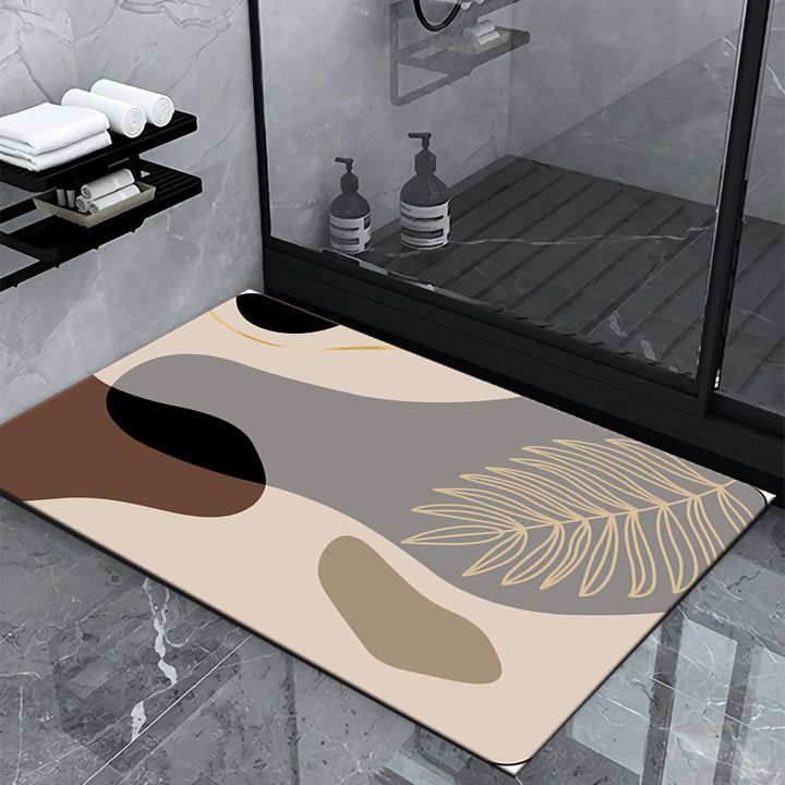 Geometric Pattern Bathroom Mat Kalsten
