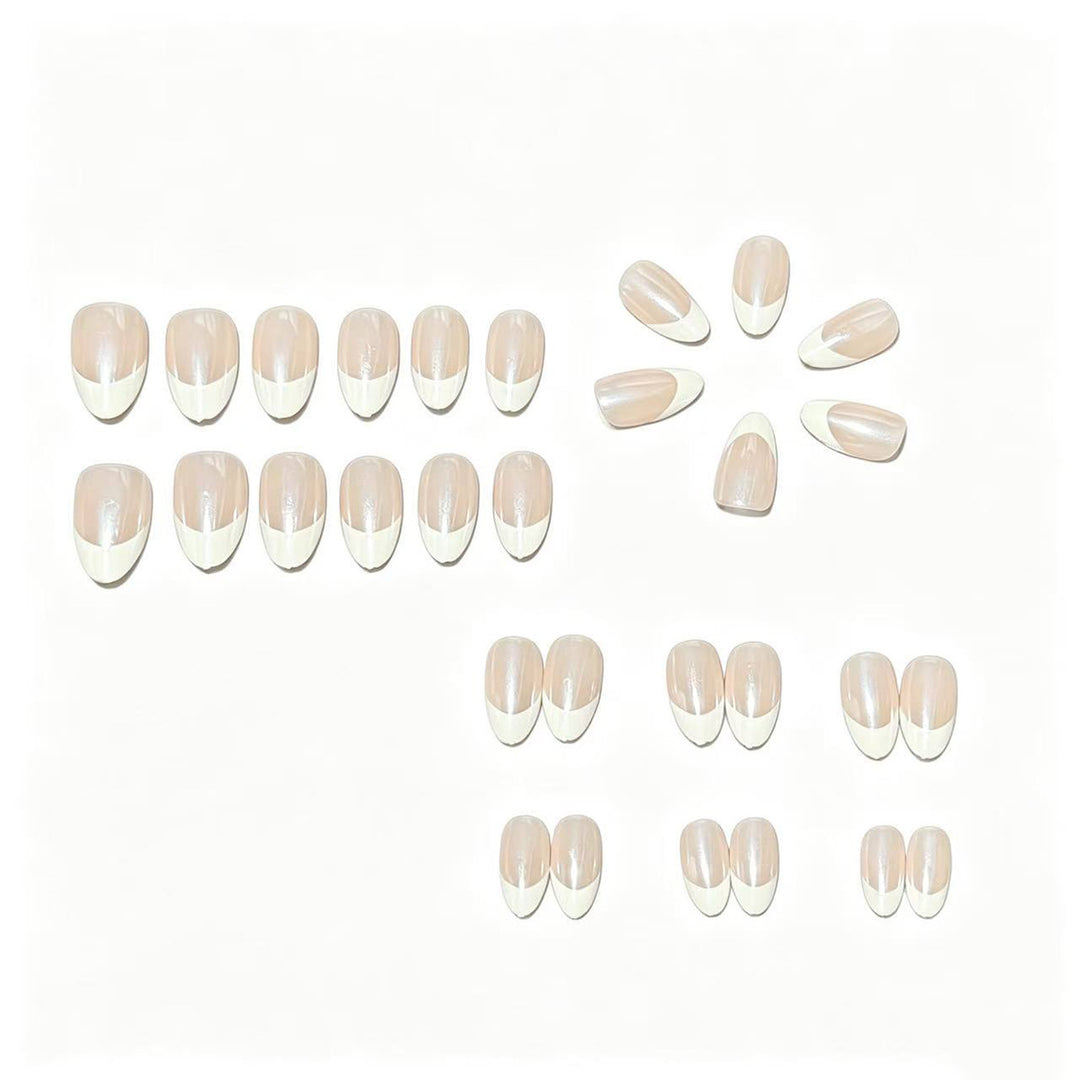 Elegant French Tip Nail Art Set Kalsten