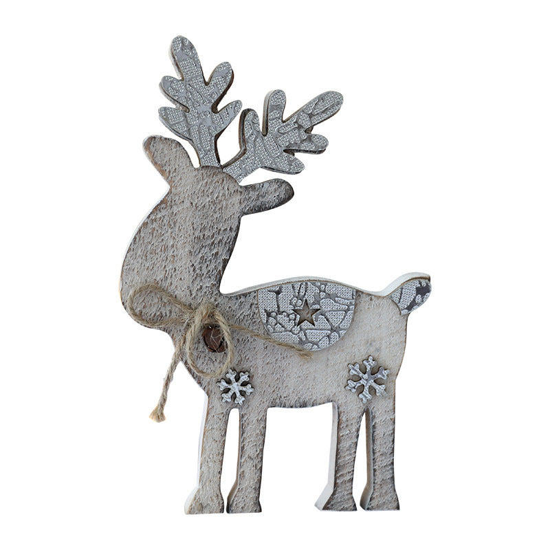 Wooden Reindeer Figurine