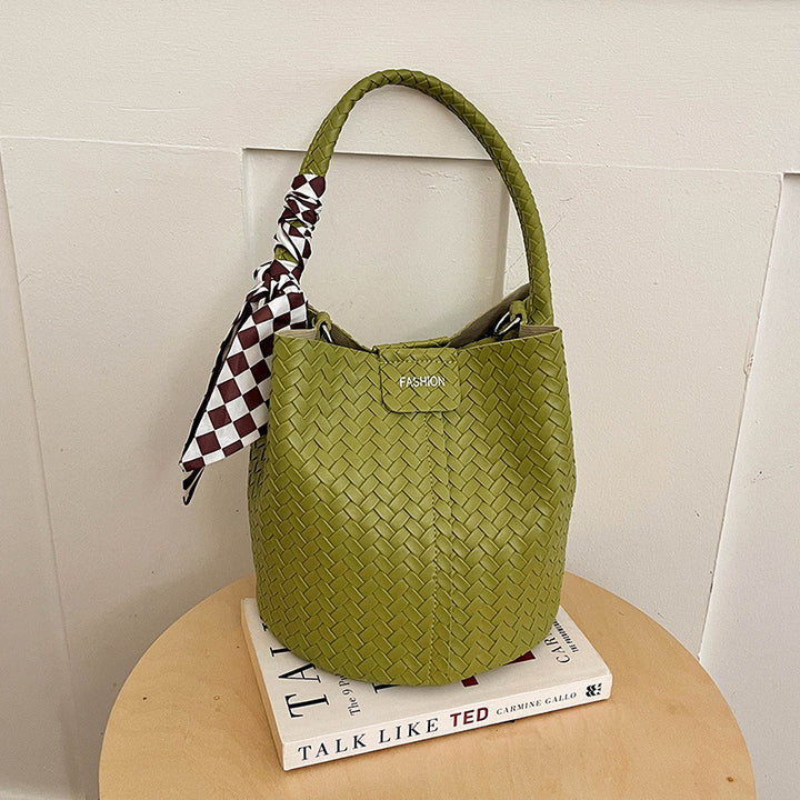 Woven Bucket Handbag