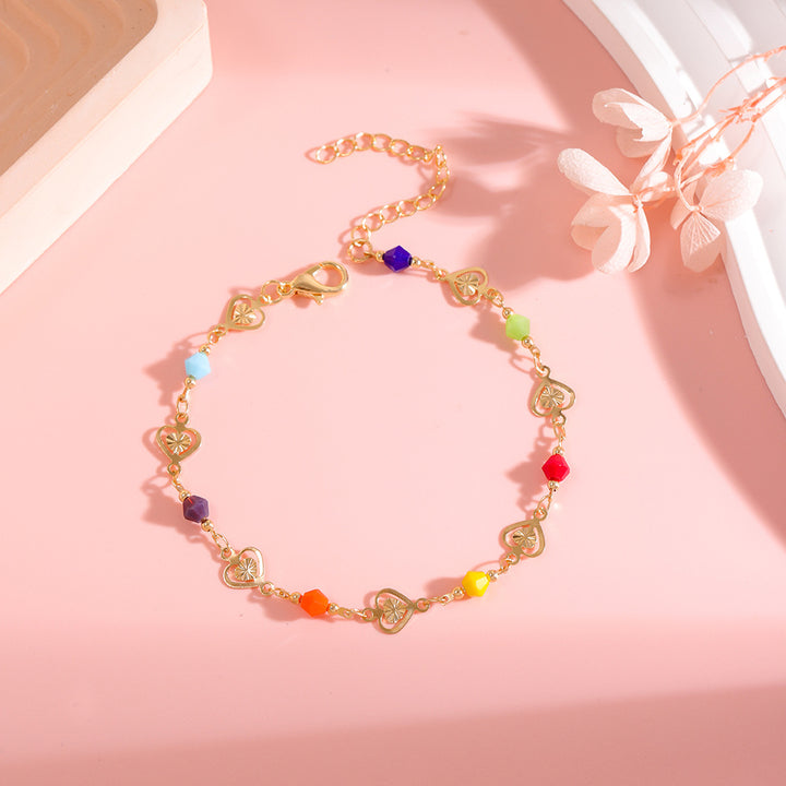 Colorful Heart Charm Bracelet Kalsten