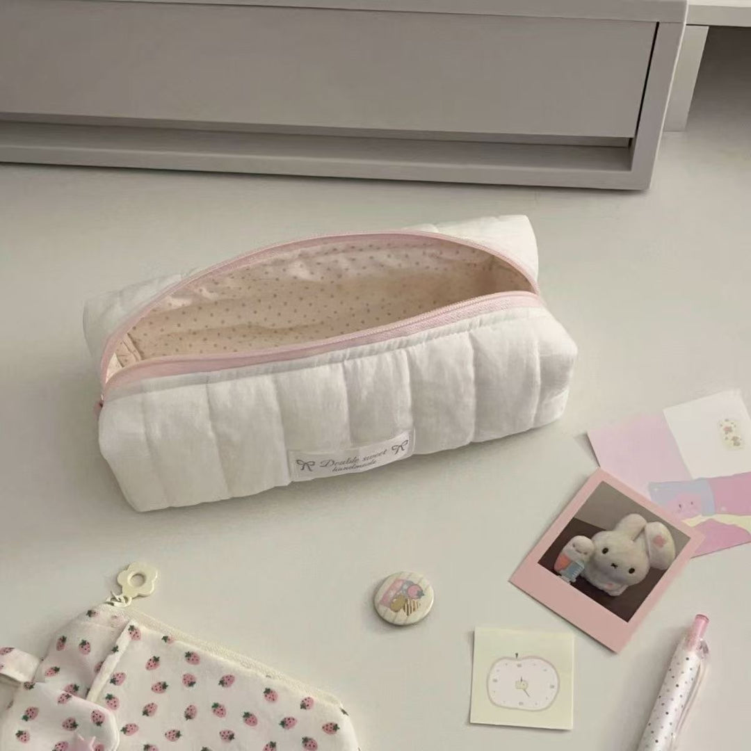 Stylish Quilted Pencil Case