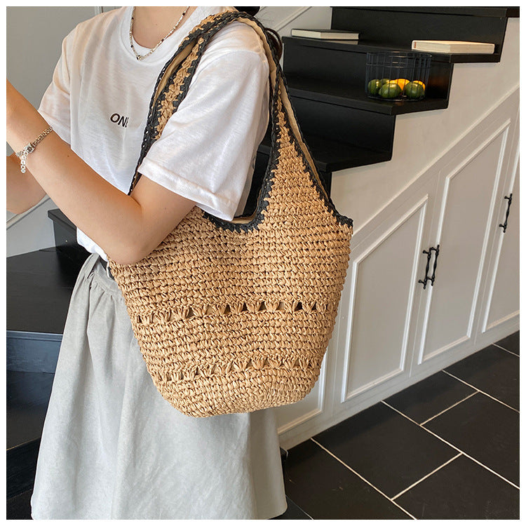 Braided tote bag with unique structure Kalsten