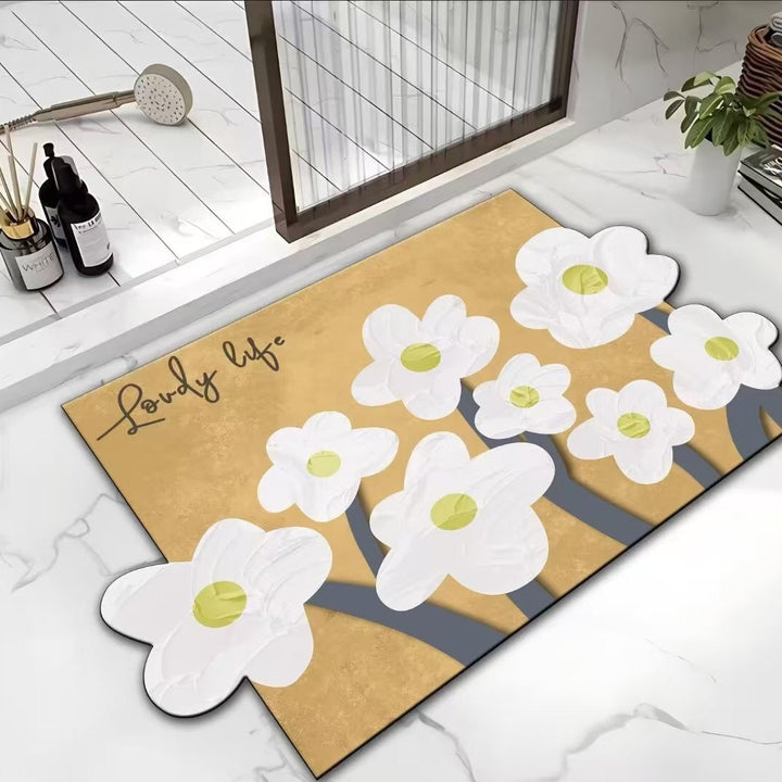 Decorative Floral Kitchen Mat Kalsten
