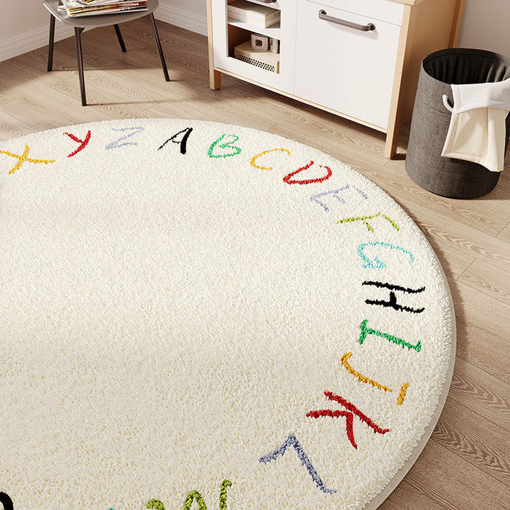 Cartoon-Themed Round Area Rug