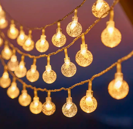 Outdoor Solar Star And Globe String Lights With Waterproof Copper Wire Kalsten
