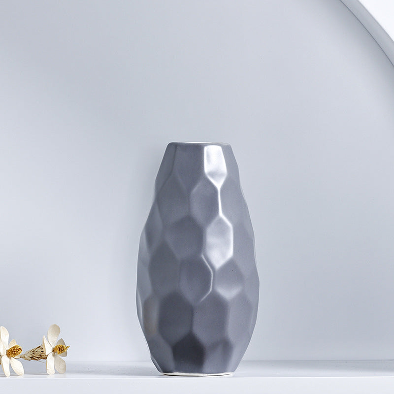 Unique Geometric Ceramic Vase Kalsten