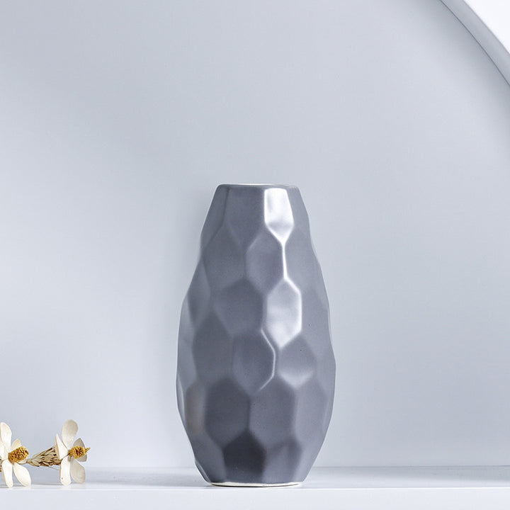 Unique Geometric Ceramic Vase Kalsten