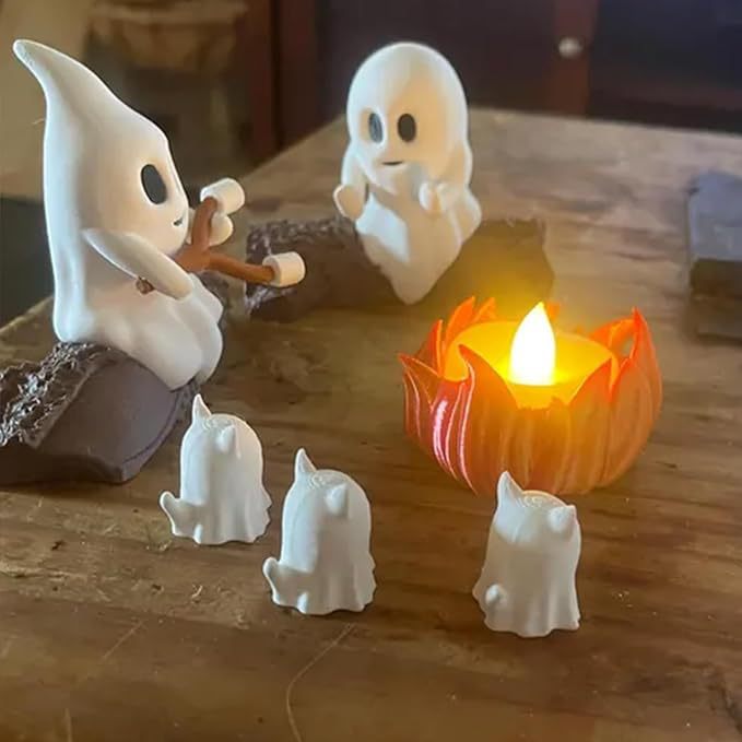 Creative Ghost Campfire Figurine Set Kalsten