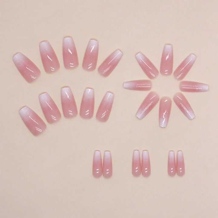 Elegant Ombre Square Nail Extensions Kalsten