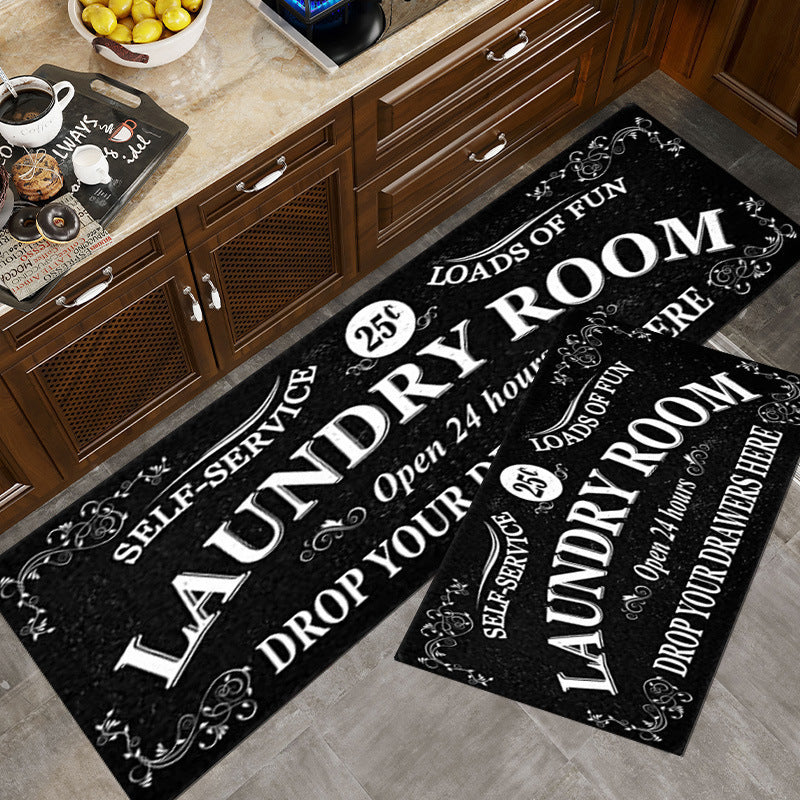 Vintage-Inspired Laundry Room Area Mat Kalsten