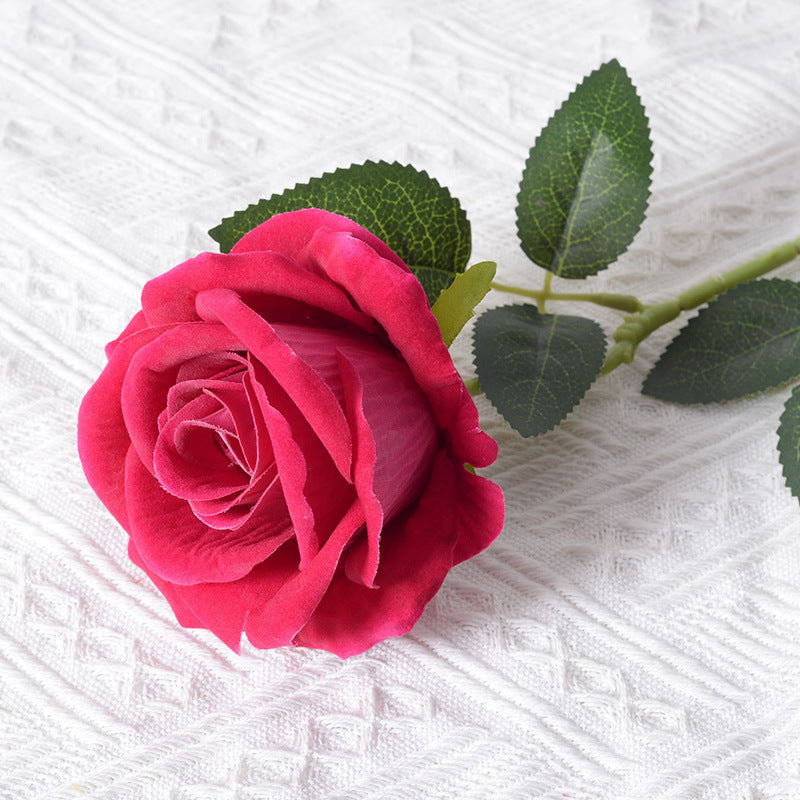 Realistic Silk Rose Decoration