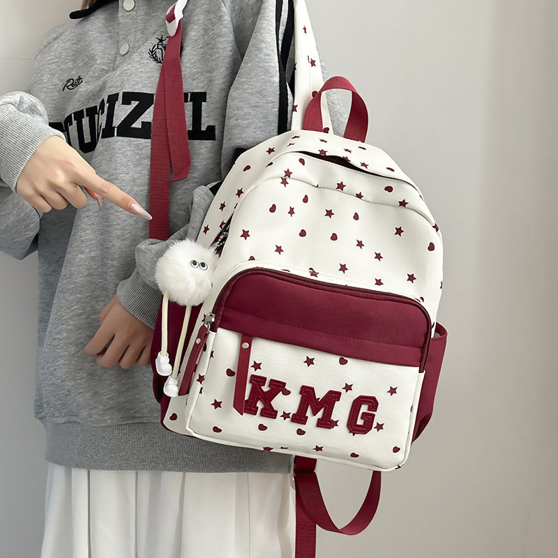 Casual Star-Patterned Backpack Kalsten 1791204760