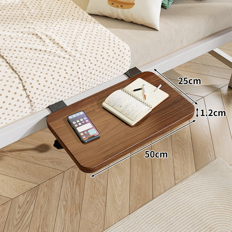 Clamp-On Floating Bedside Shelf with Bamboo Top and Slim Profile
