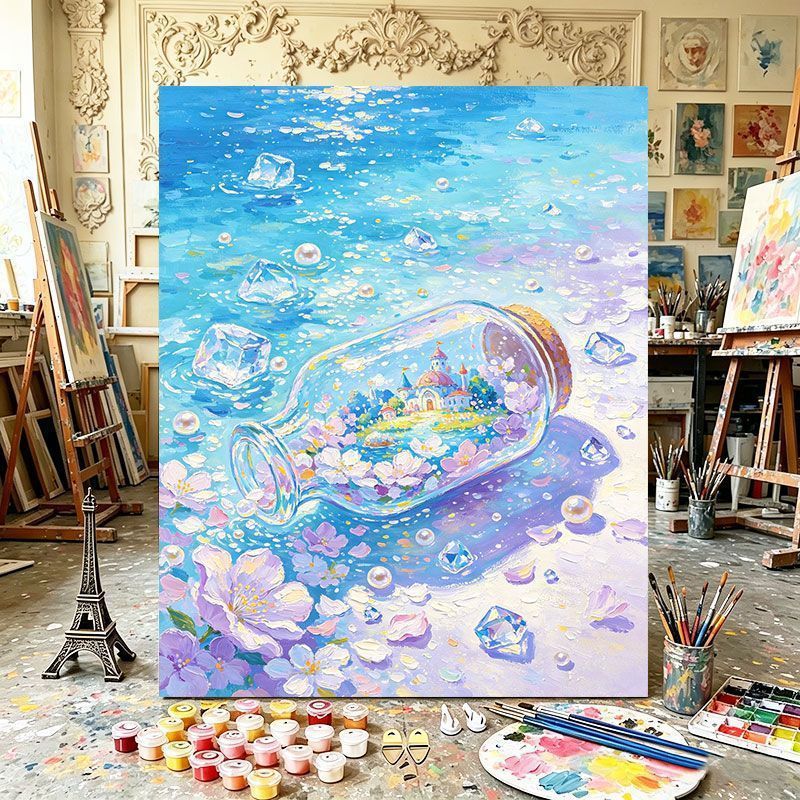 Magical Bottle Canvas Art Print Kalsten