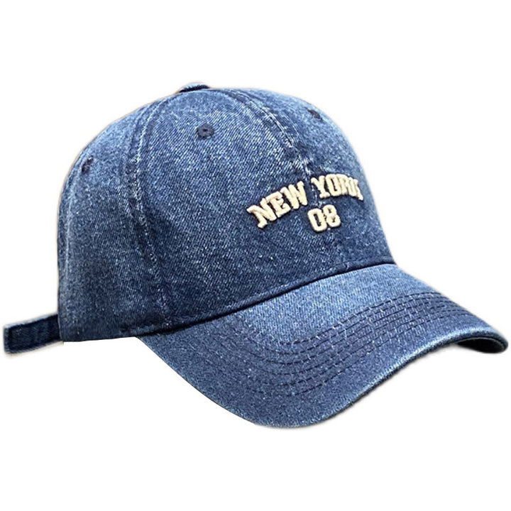 Men's Distressed Denim Style Baseball Cap Kalsten
