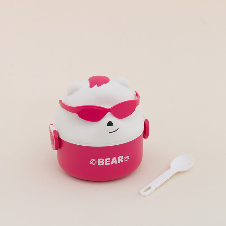 Cute Bear-Themed Portable Snack Container