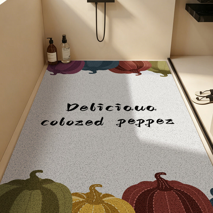 Pumpkin-Themed Decorative Mat