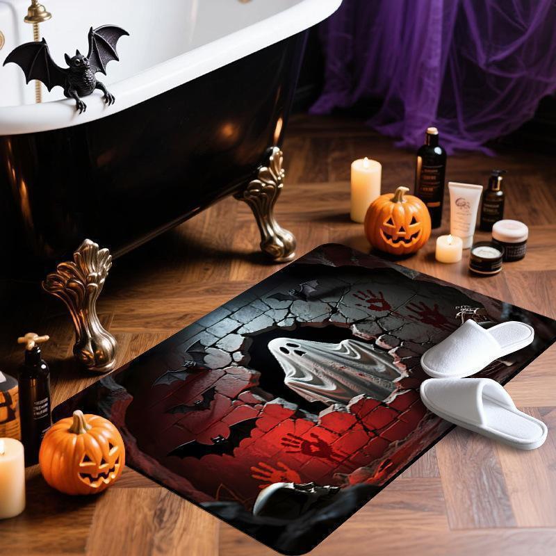 Spooky Horror-Themed Bath Mat