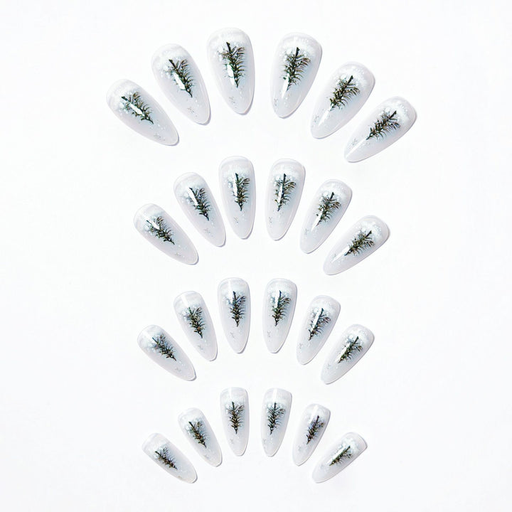 Artistic Winter-Themed Nail Art Kalsten