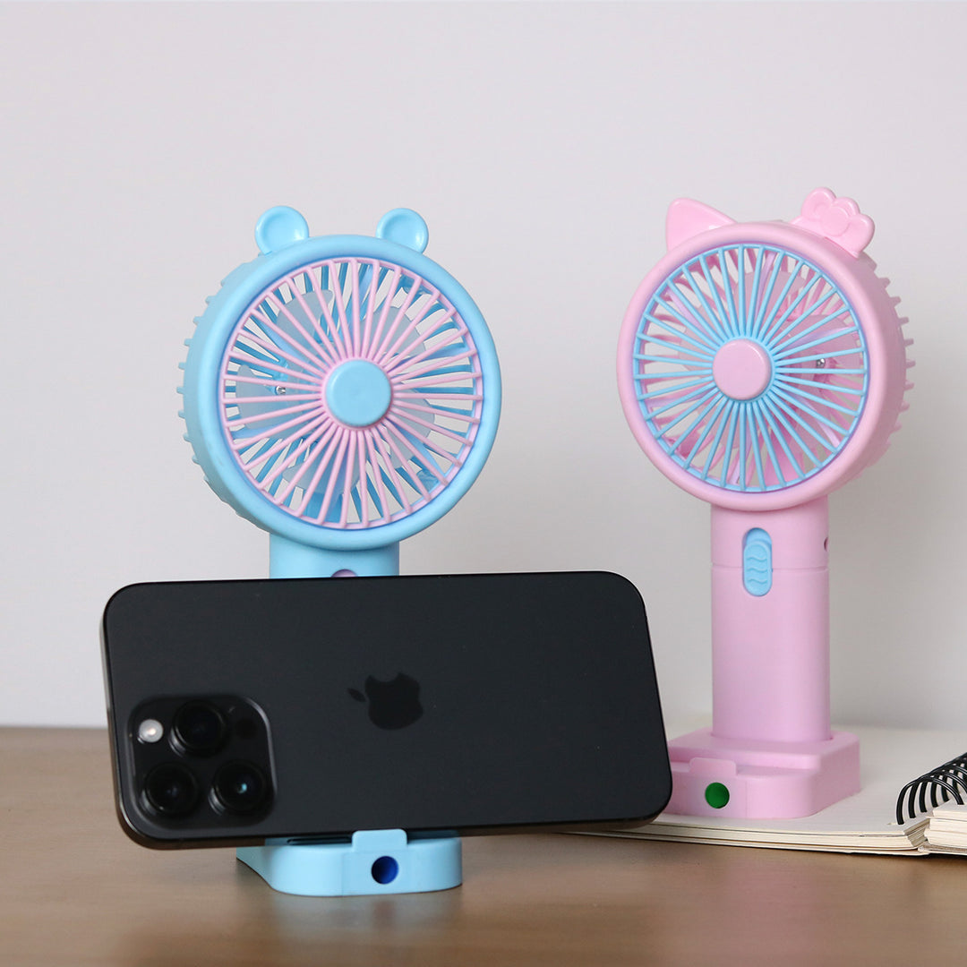 Unisex Portable Handheld Fan with Creative Cat Ears Design Kalsten
