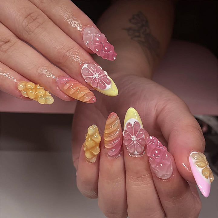 Artful Nail Art with Fruity Designs Kalsten