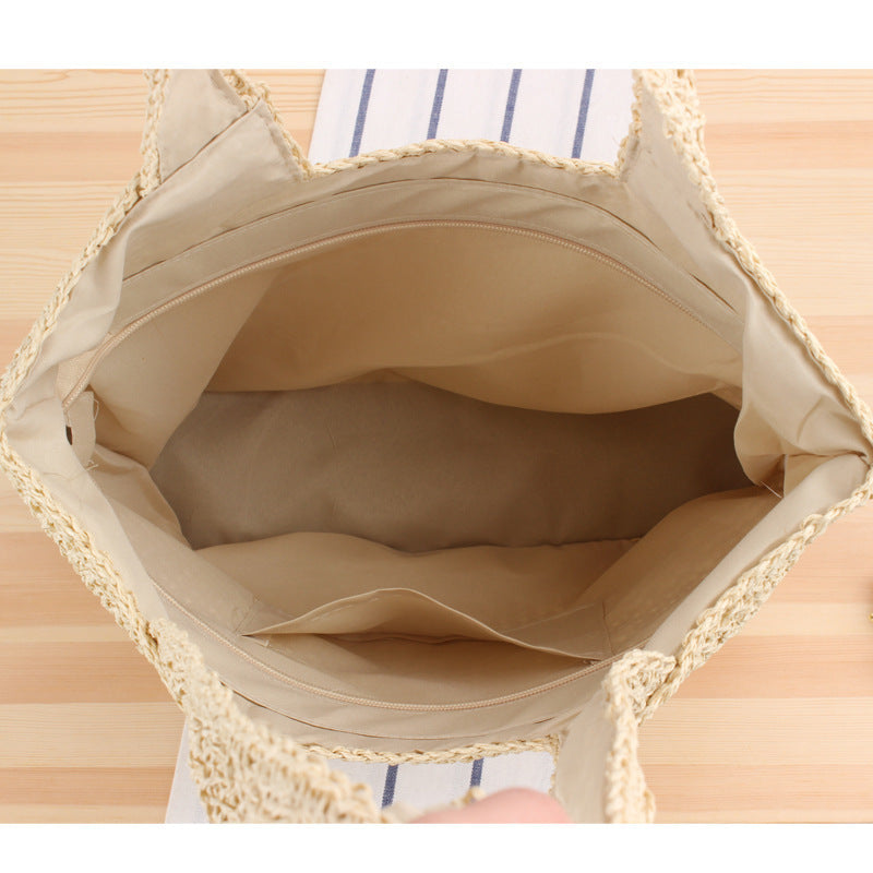 Handmade tote bag made of natural wicker Kalsten