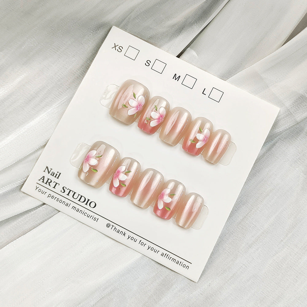 Glamorous artificial nails with holographic effect Kalsten