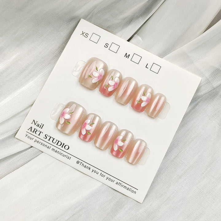 Glamorous artificial nails with holographic effect Kalsten