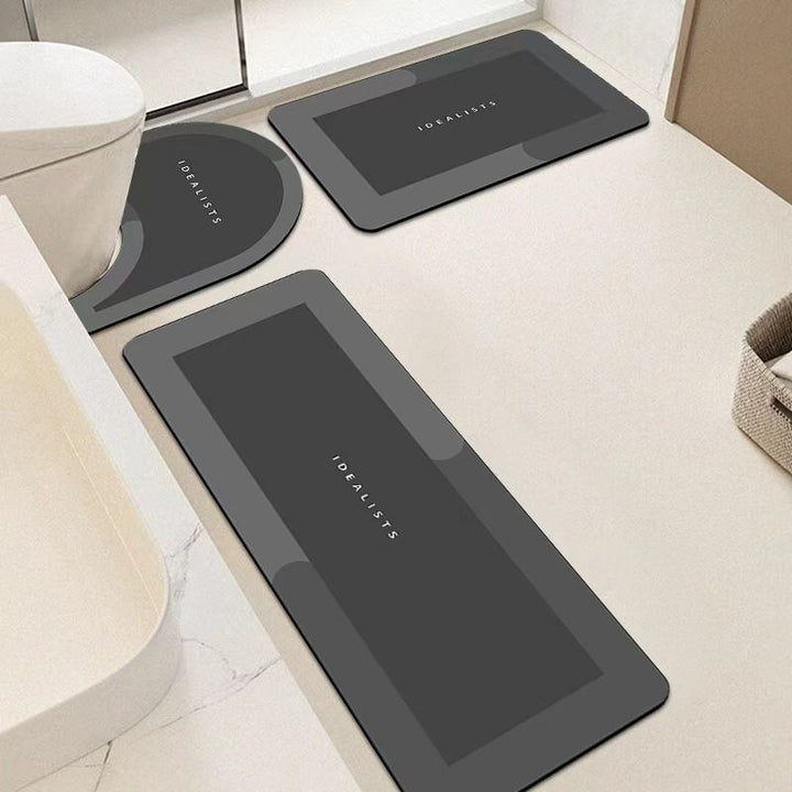 Modern Minimalist Bathroom Mat Set Kalsten