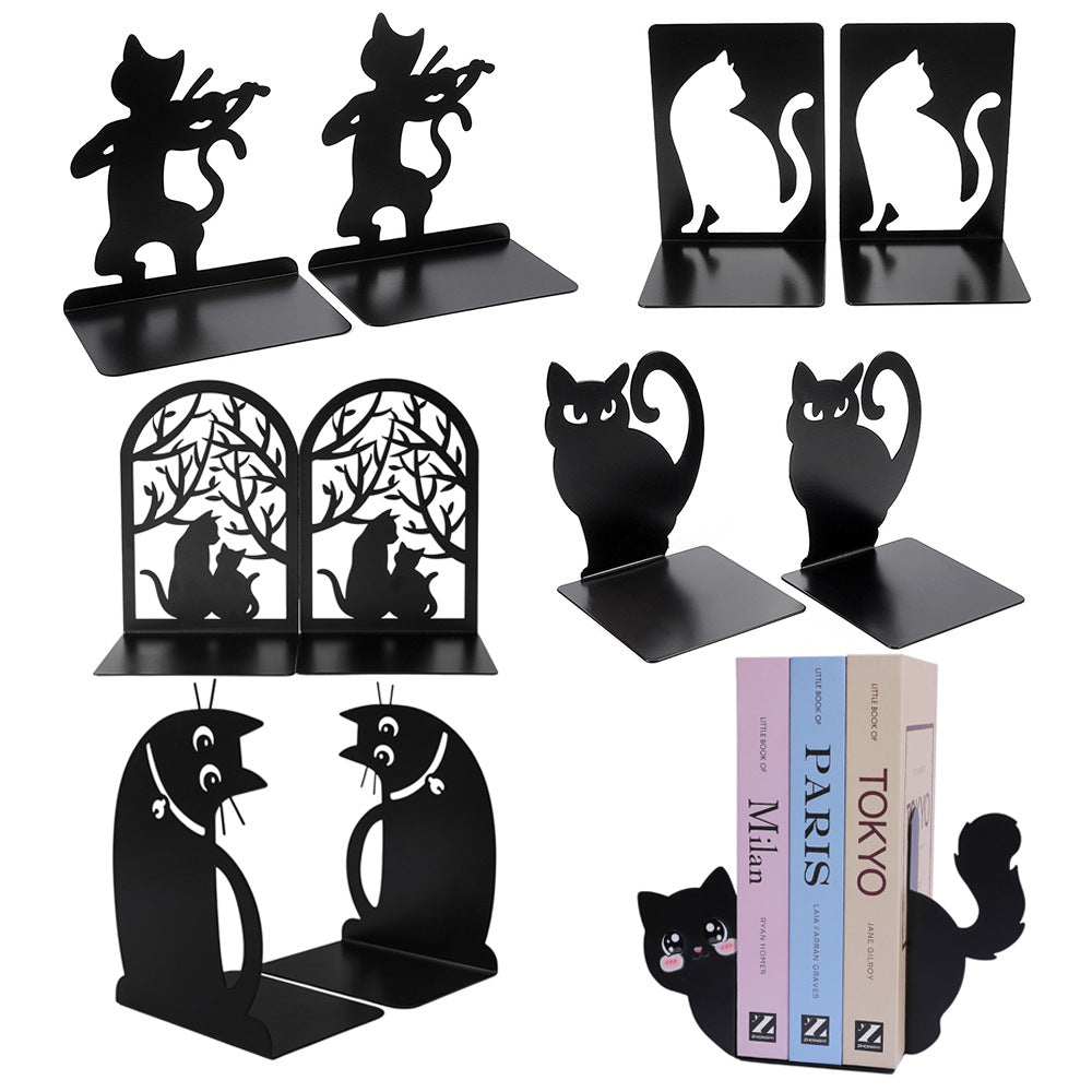 Cat Silhouette Decorative Bookends
