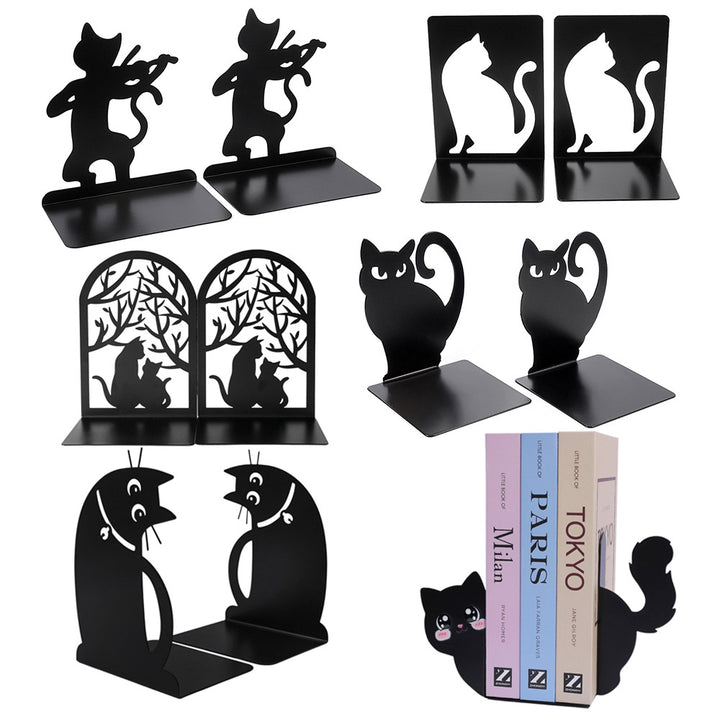 Cat Silhouette Decorative Bookends