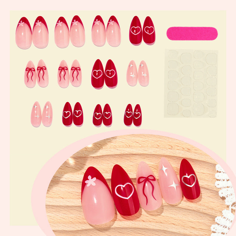 Creative nail art set with romantic accents Kalsten