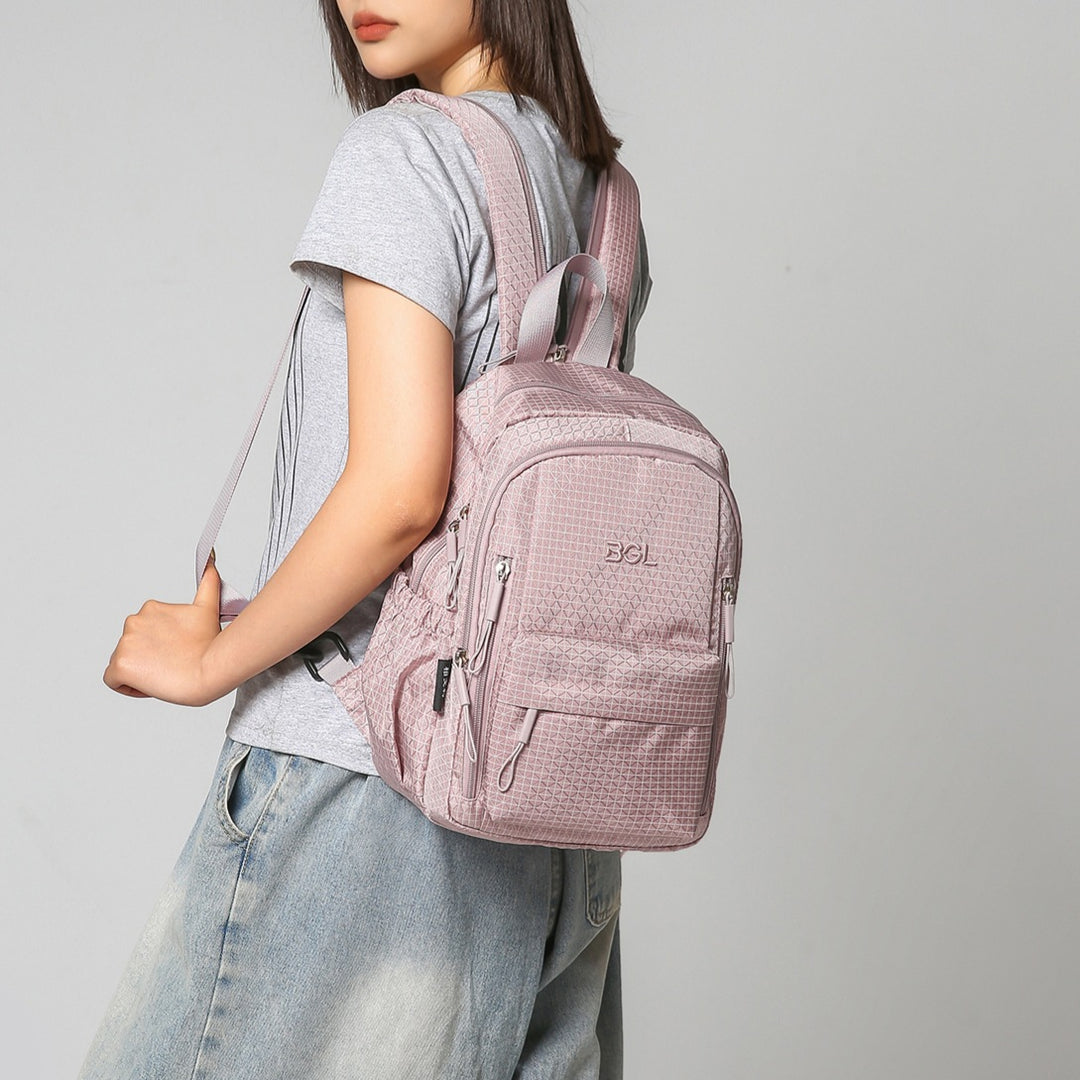 Textured Multi-Pocket Backpack Kalsten