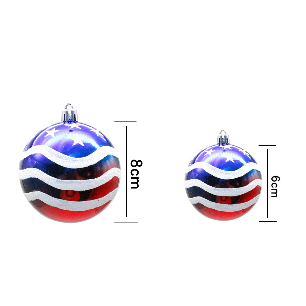 Decorative Patriotic Holiday Baubles Kalsten