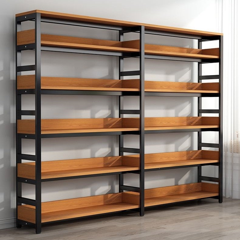 Regal with robust metal frame and wooden shelves Kalsten