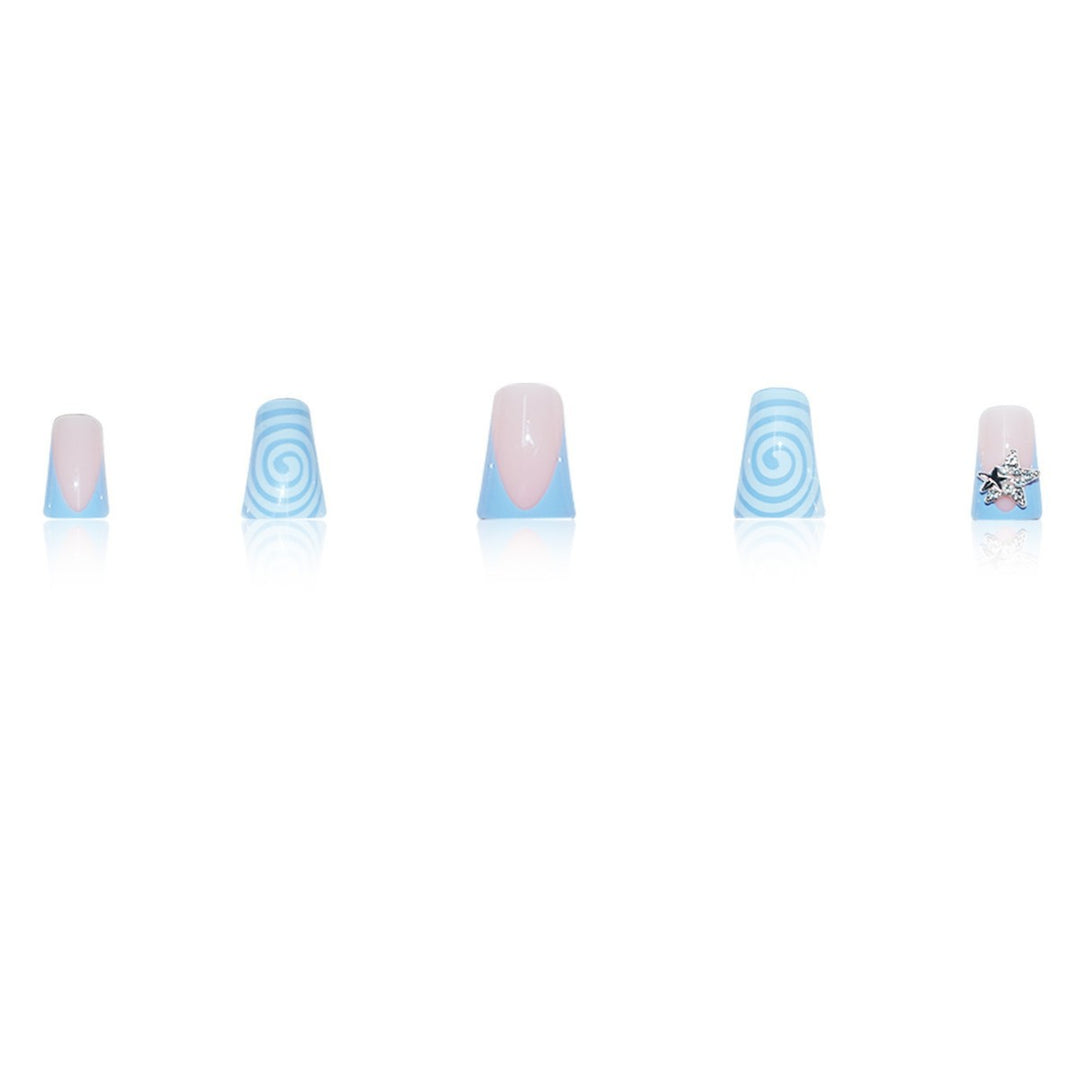 Decorative Star and Swirl Nail Art Extensions Kalsten