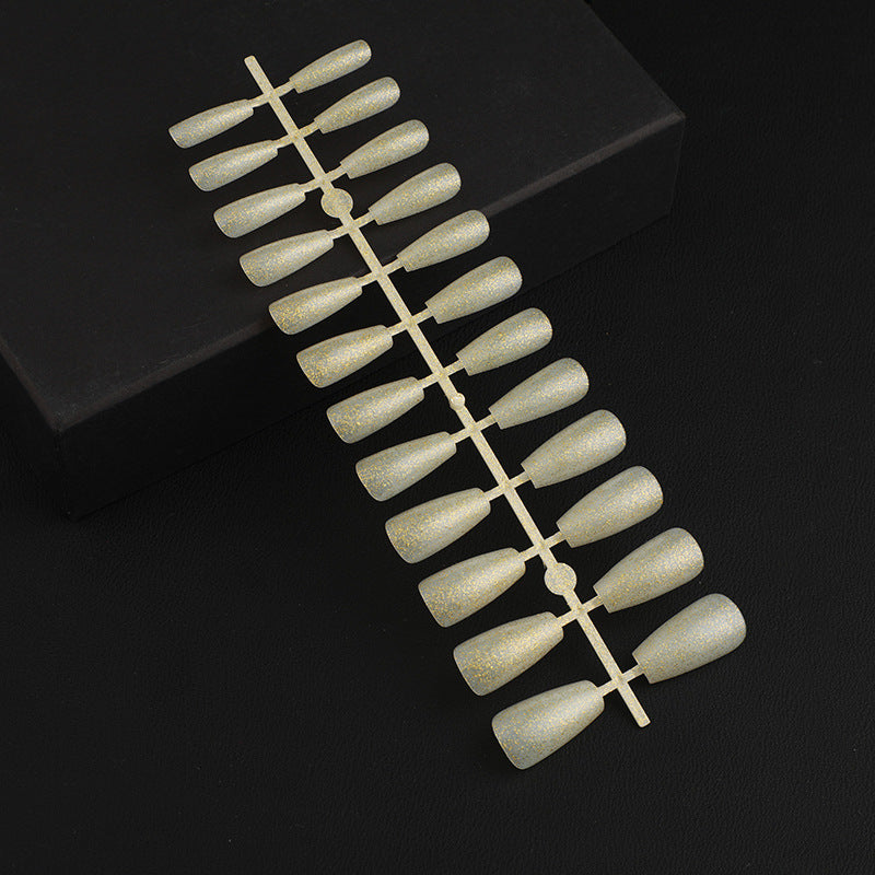 Artificial Nail Set with Elegant Glitter Effect Kalsten