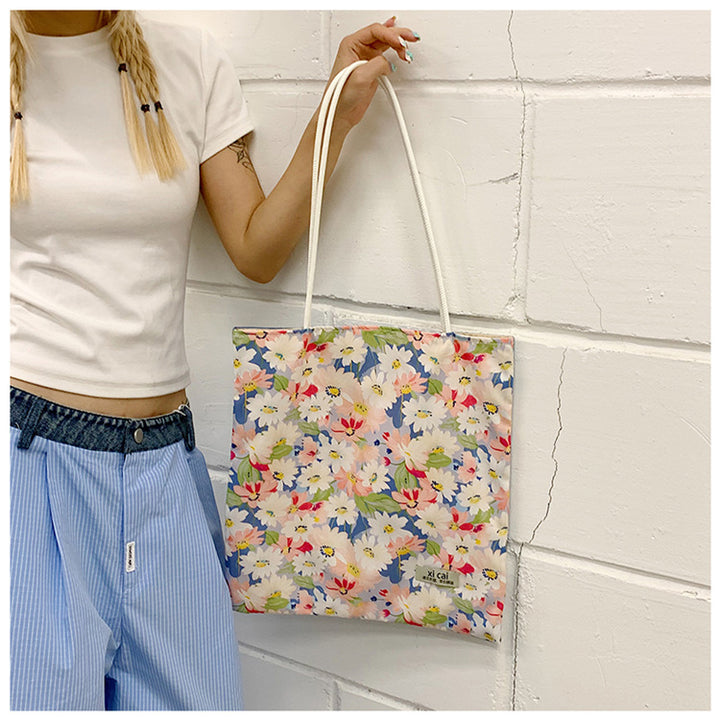 Floral Print Reusable Shopping Tote